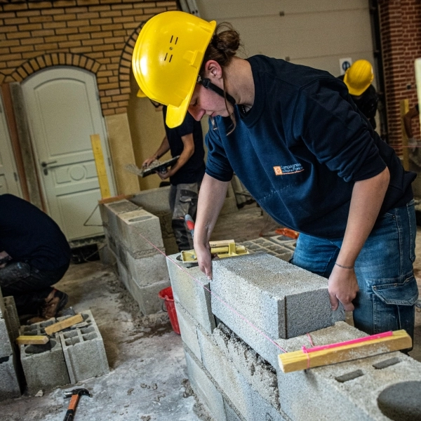 Chantier réalisation du gros œuvre